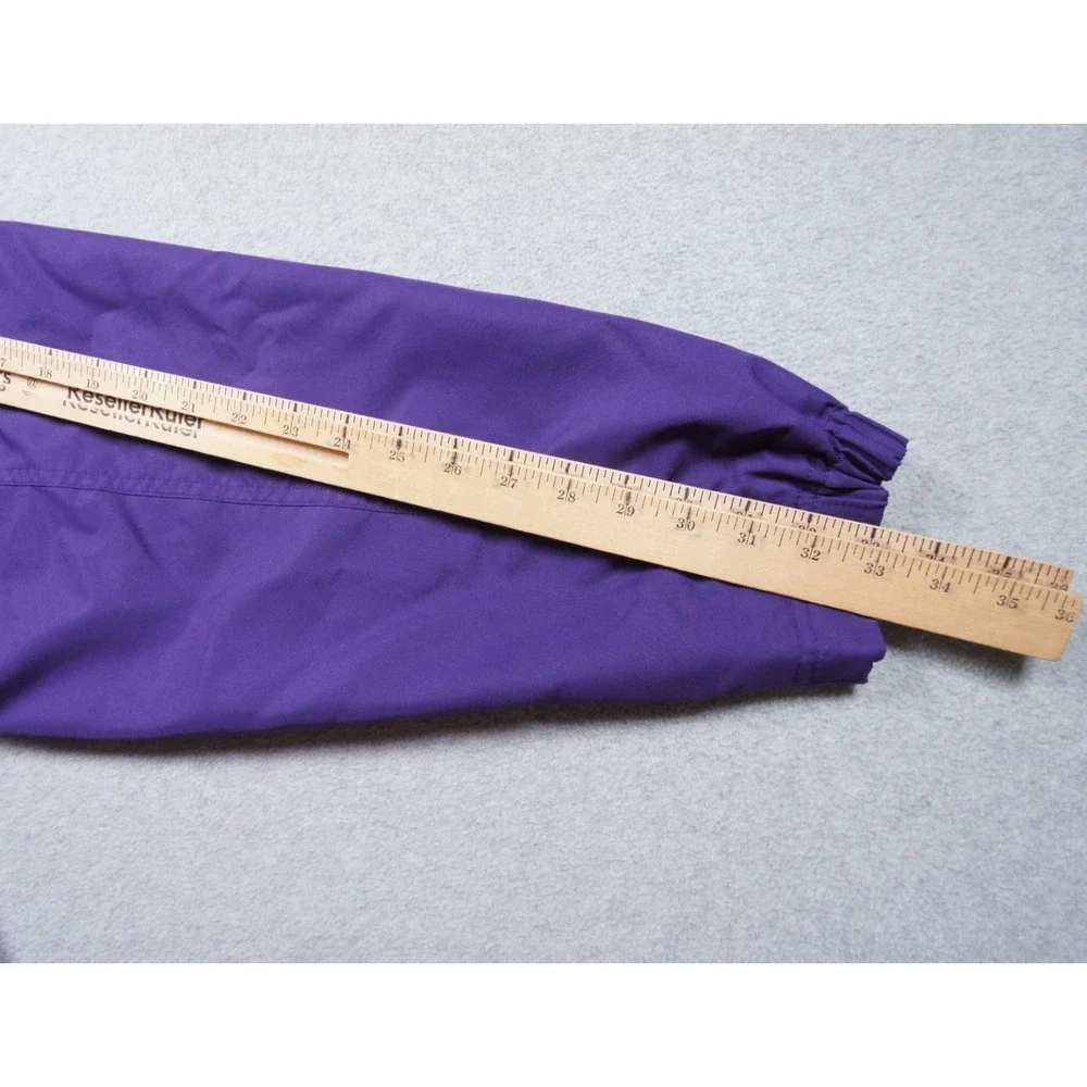 University of Washington Jacket Mens Large Purple Windbreaker College Huskies